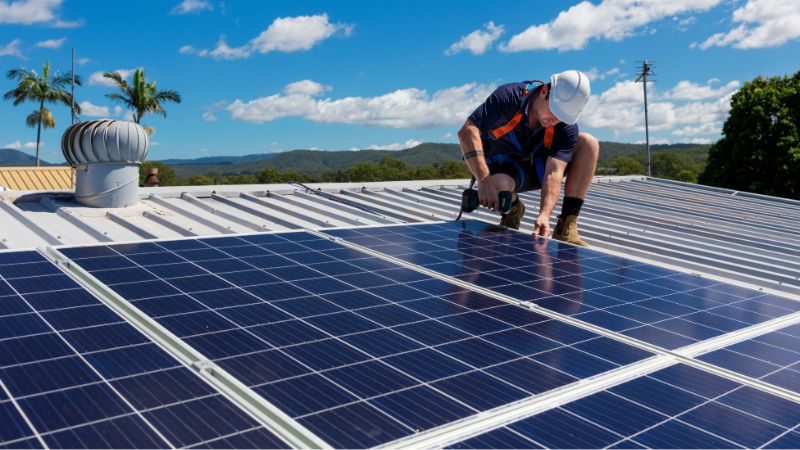 installation de panneaux solaires