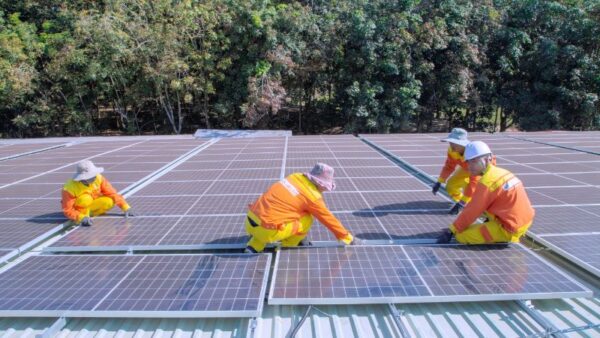 Solar Technicians Installing Solar Panels