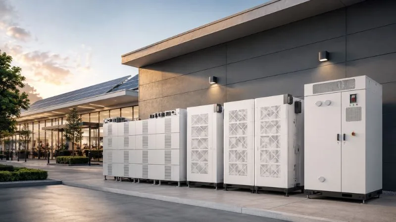 Battery Storage for Shopping Centers and Commercial Buildings