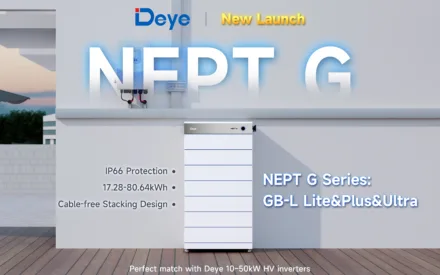 Deye NEPT G GB-L Series High-Voltage Residential ESS – Redefine Worry-Free Clean Energy Storage