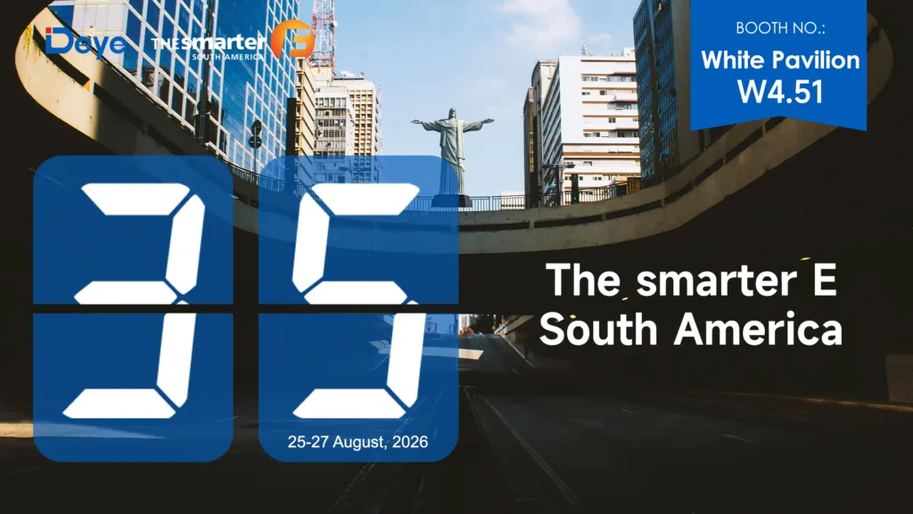 Visit Deye at Booth W4.51 during The smarter E South America 2026