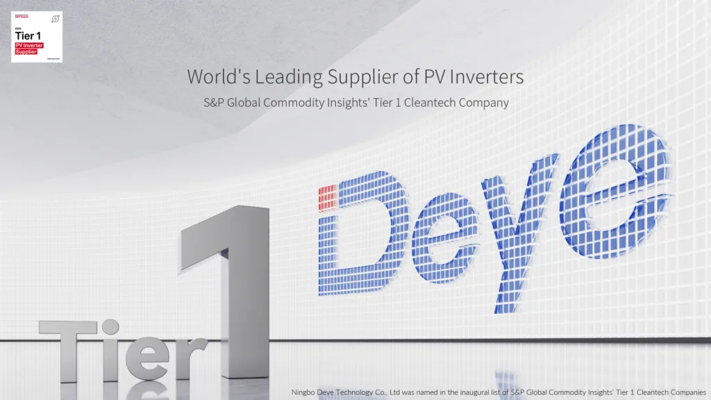 Deye Named to S&P Global’s Inaugural Tier 1 Cleantech Companies List